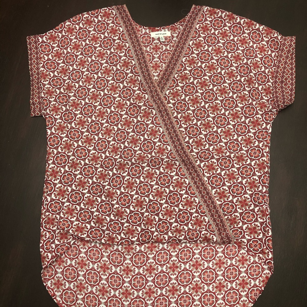 Max Studio High Low Blouse